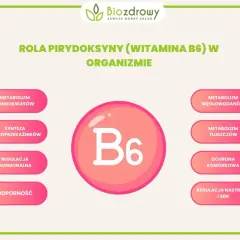 Witaj w świecie witaminy B6! Dowiedz się, na co wpływa pirydoksyna: metabolizm, synteza neuroprzekaźników, odporność, nastrój i sen.